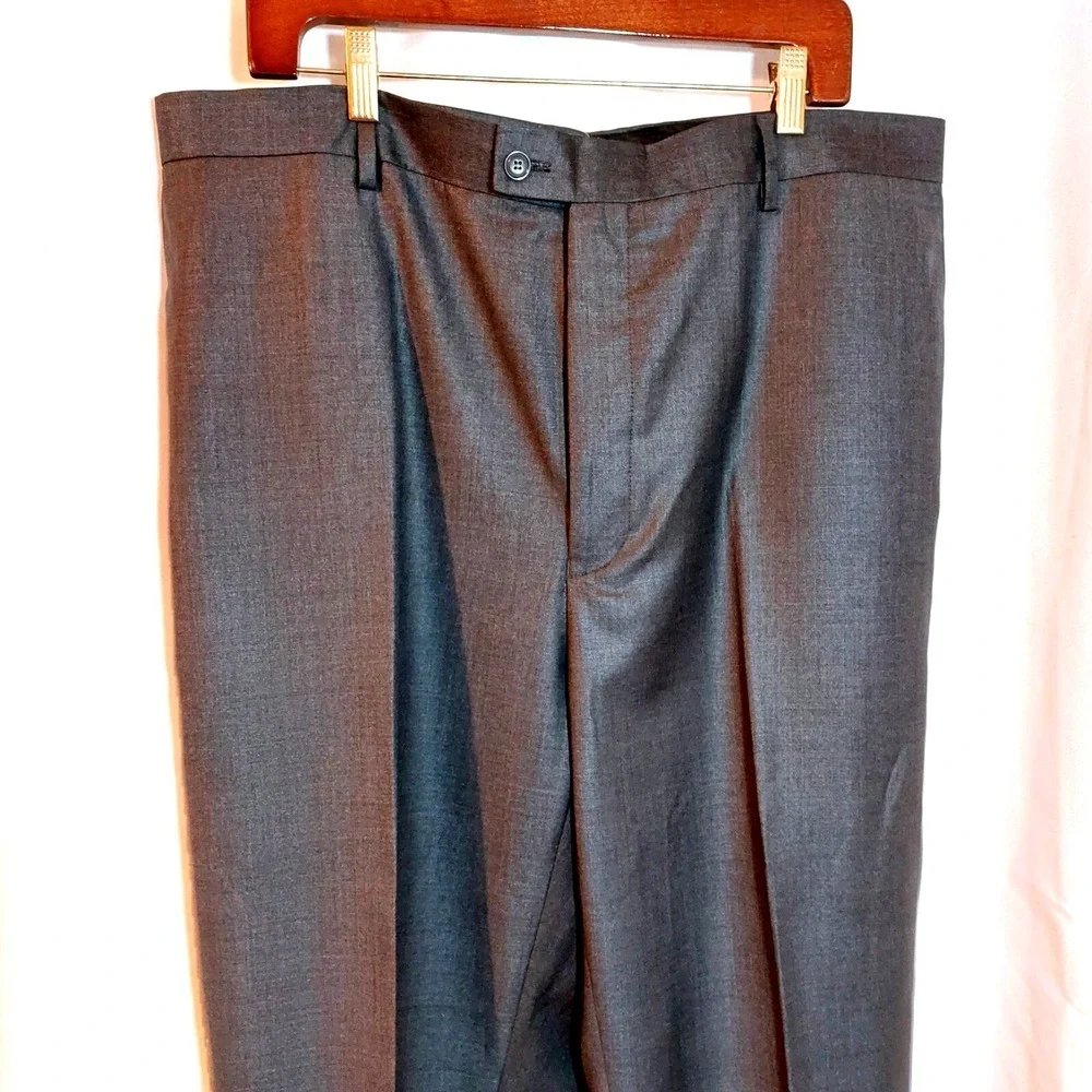 Alberto Cardinali Men's Two 2‎ Piece Suit Slim Fit Jacket 52L Pants 46L Waist